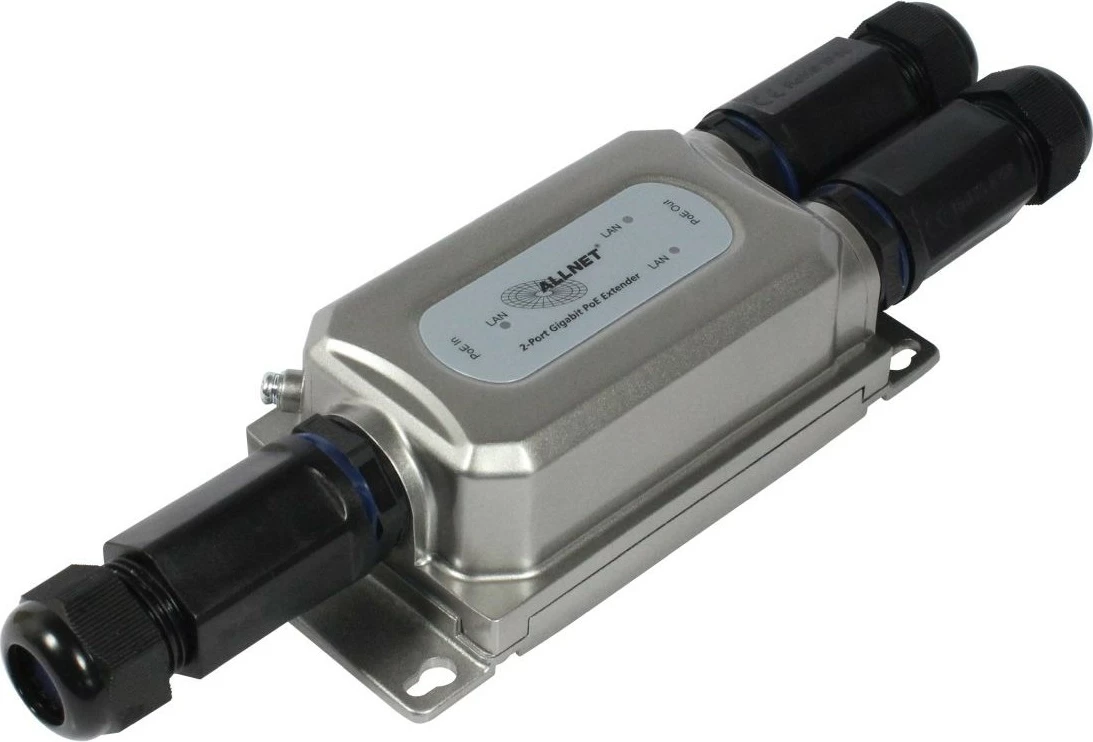 Repeater rrjeti ALLNET ALL-PR2013O-30W, 1000 Mbit/s, Ethernet LAN, e zezë, argjend