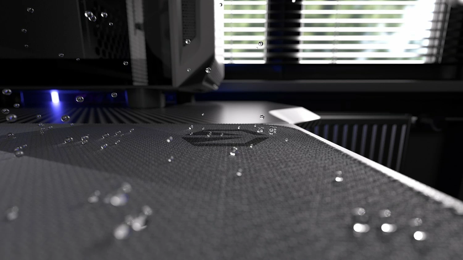 Mauspad Endorfy Crystal Black L, për lojtarë, ngjyrë bardhë e zi