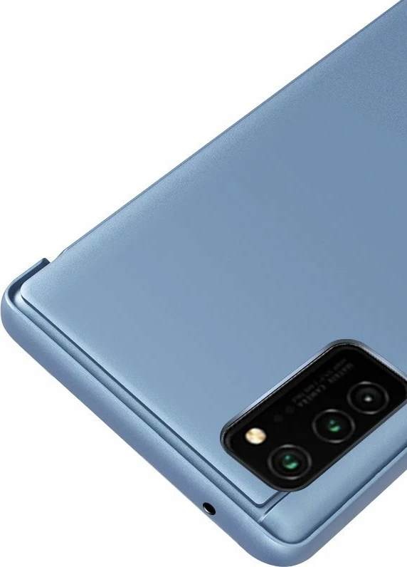 Mbështjellës Hurtel Clear View për Samsung Galaxy A03s, rozë