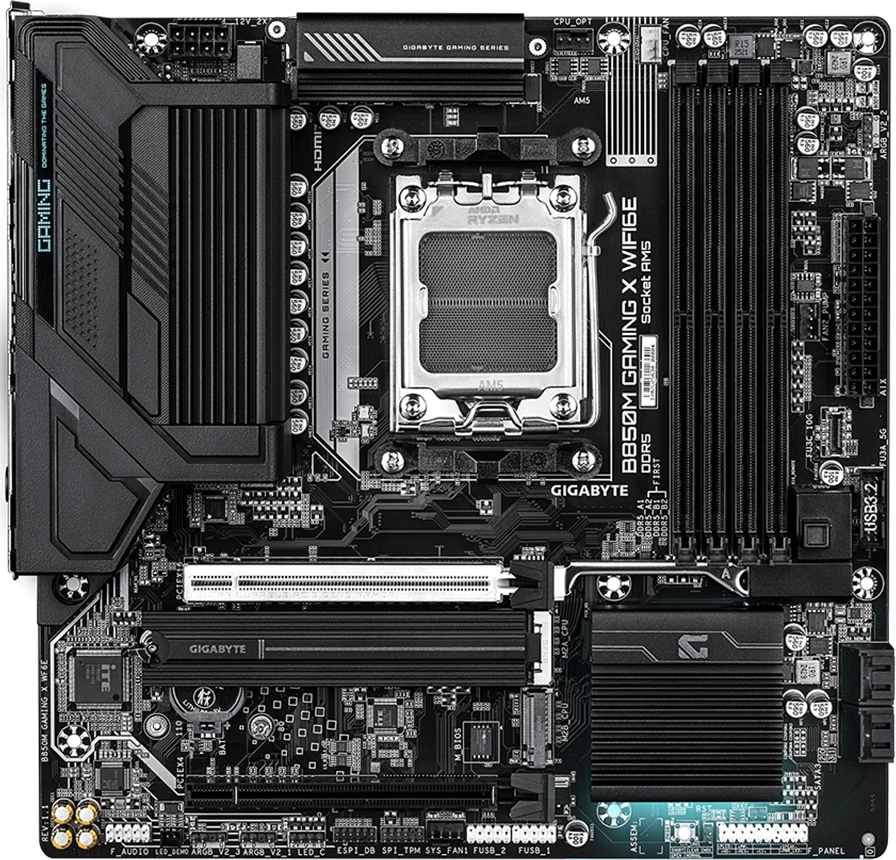 Pllakë amë GIGABYTE B850M Gaming X WiFi 6E, AM5, mATX, 4x DDR5