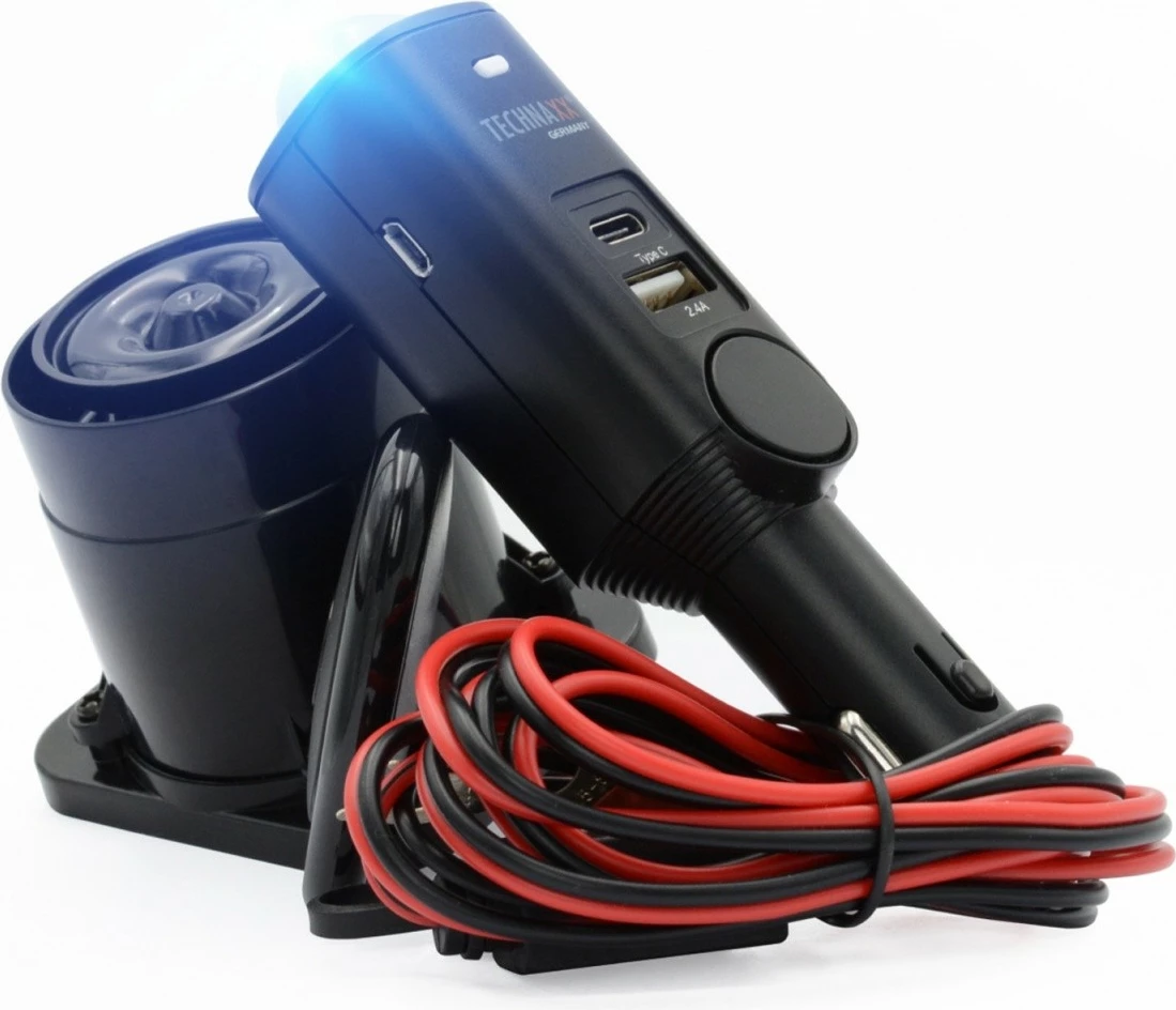 Alarm veture Technaxx TX-168, universal, me telekomandë, i zi