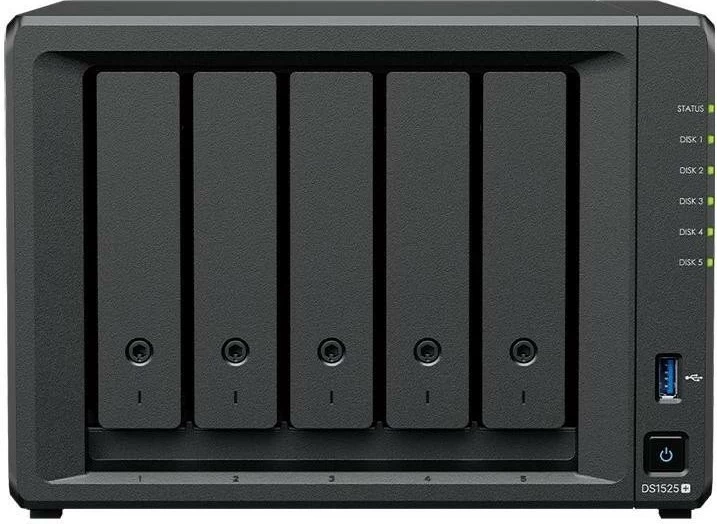 NAS Synology DS1525+, 8GB RAM, 7 slota, Dual Core