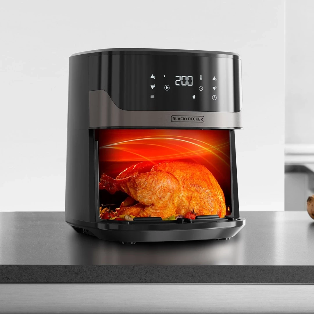 Fryerja e thellë Black+Decker BXAF6500E, ngjyrë argjendi