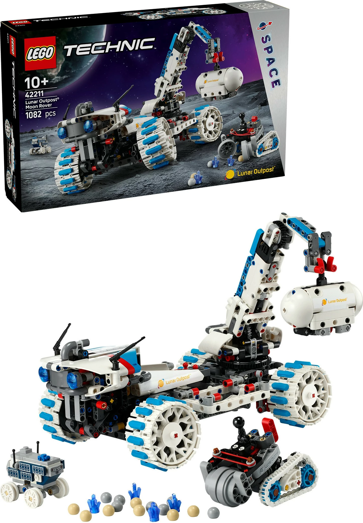 Set ndërtimi LEGO Technic 42211 Lunar Outpost, 1082 pjesë, shumëngjyrësh