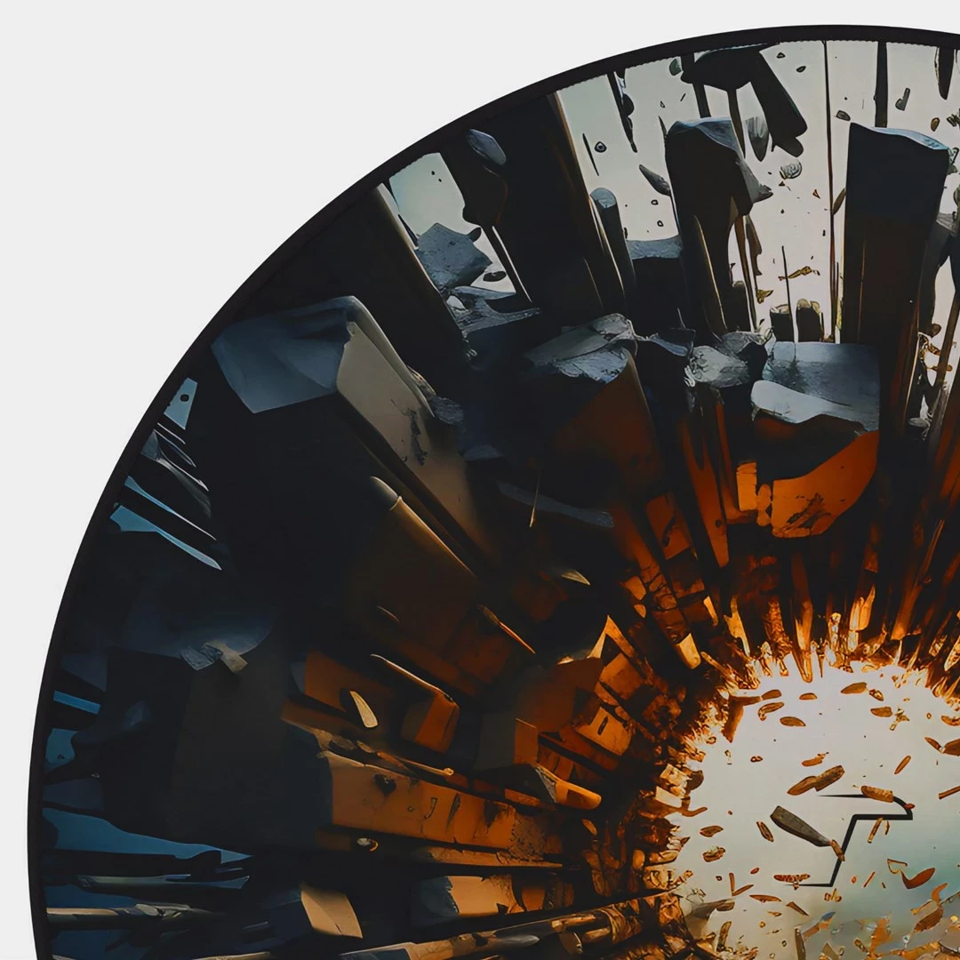 Tapet për karrige gaming Huzaro FloorMat 5.0, 1200x1200 mm, Gome, E zezë