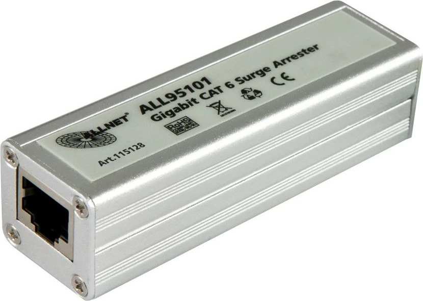 Mbrojtës rrufeje ALLNET ALL95101, Silver
