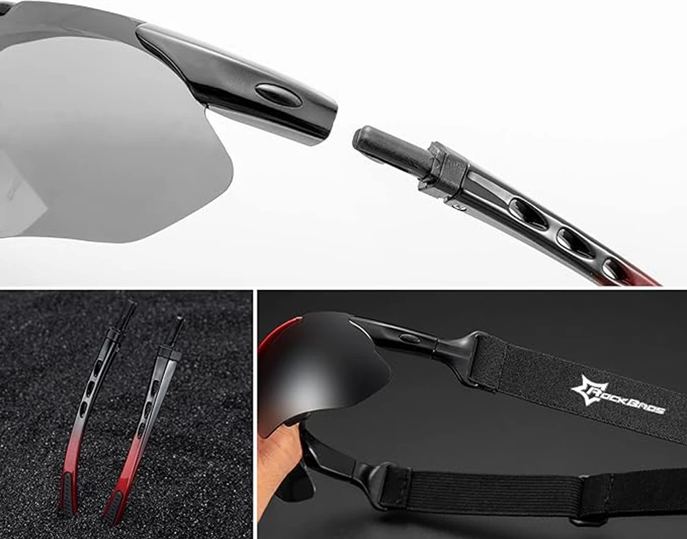 Syze çiklizmi Rockbros 10142, fotokromike, UV400, të bardha