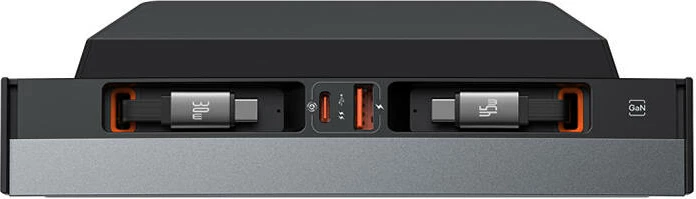 Hub Baseus T-Space me kabllo USB-C në USB-C për Tesla, i zi