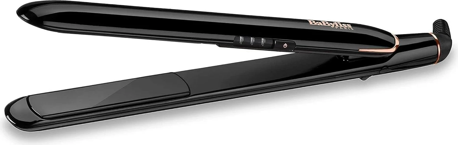 Drejtues flokësh BaByliss Smooth Finish ST250E, qeramik-turmalin, e zezë