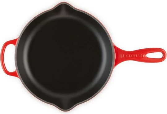 Tigan i rrumbullakët Le Creuset 23cm, gize, smalt, i kuq