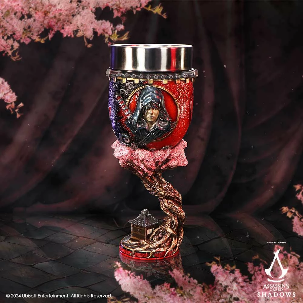 Kupë NEMESIS NOW Assassin's Creed Shadows 19.5 cm, rrëshirë me insert inox, e kuqe