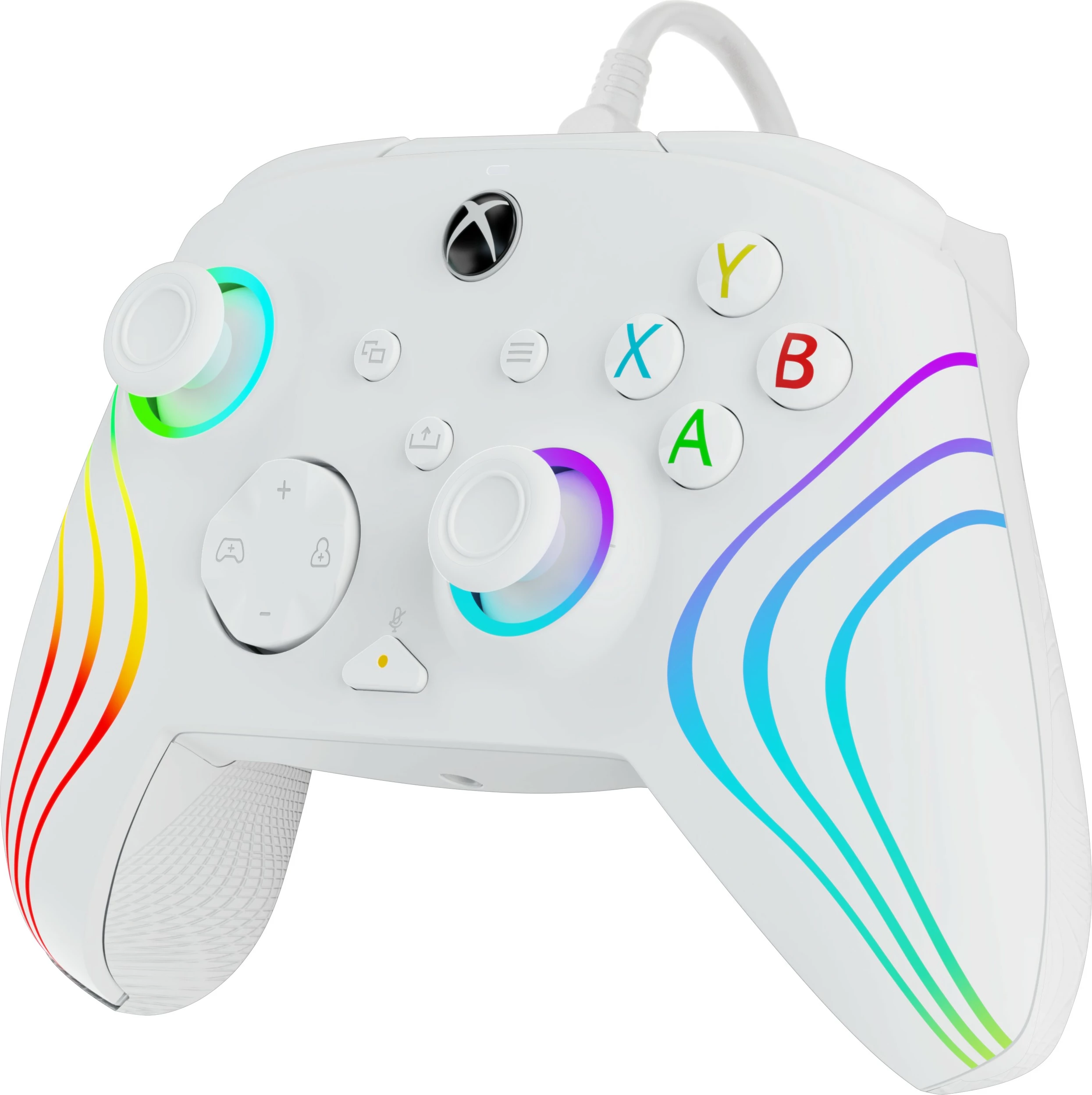 Gamepad PDP Afterglow Wave, Xbox Series X|S, PC, i bardhë