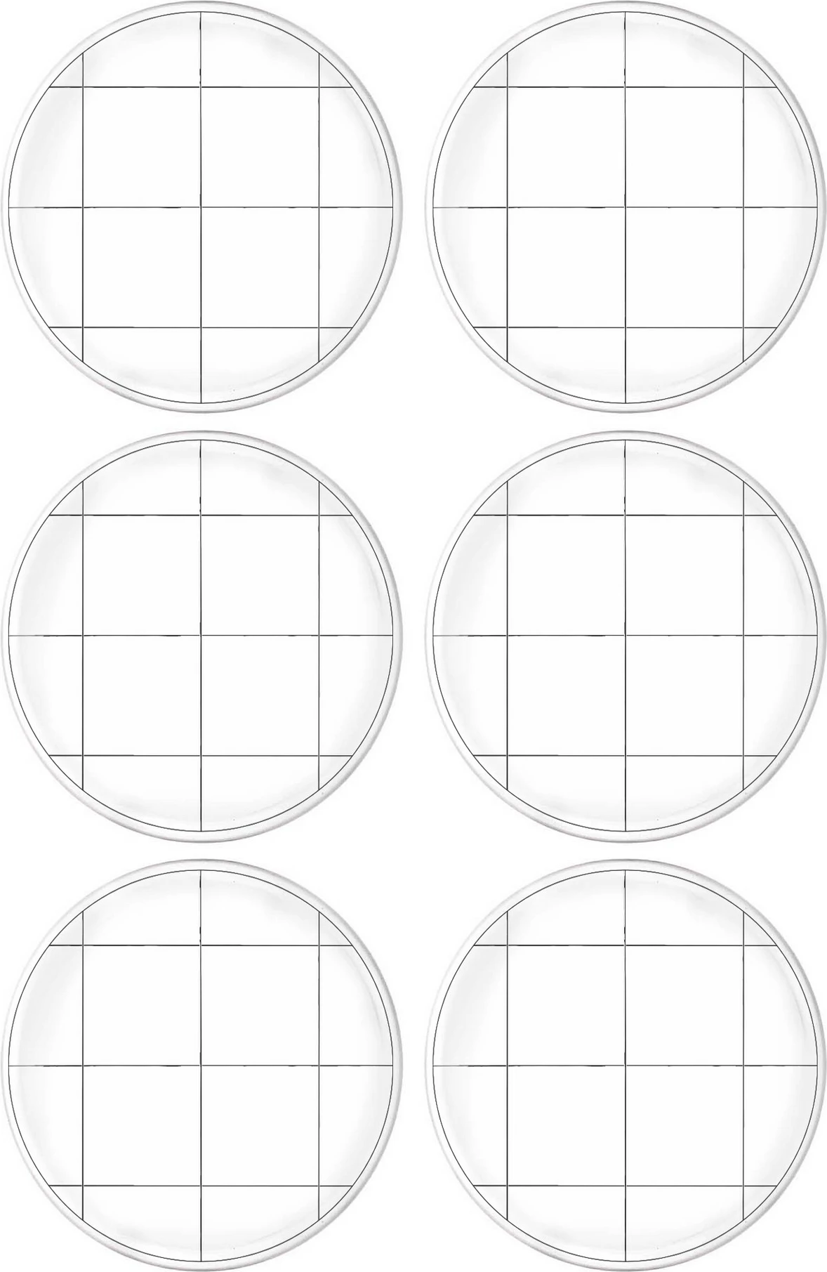 Set për servirje ëmbëlsirash (6 copë), Hermia, DLY004, e bardhë, 26x26cm