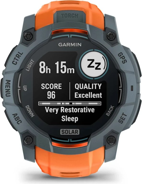 Smartwatch Garmin Instinct® 3 Solar – Twilight with Solstice Silicone Strap, 50 mm
