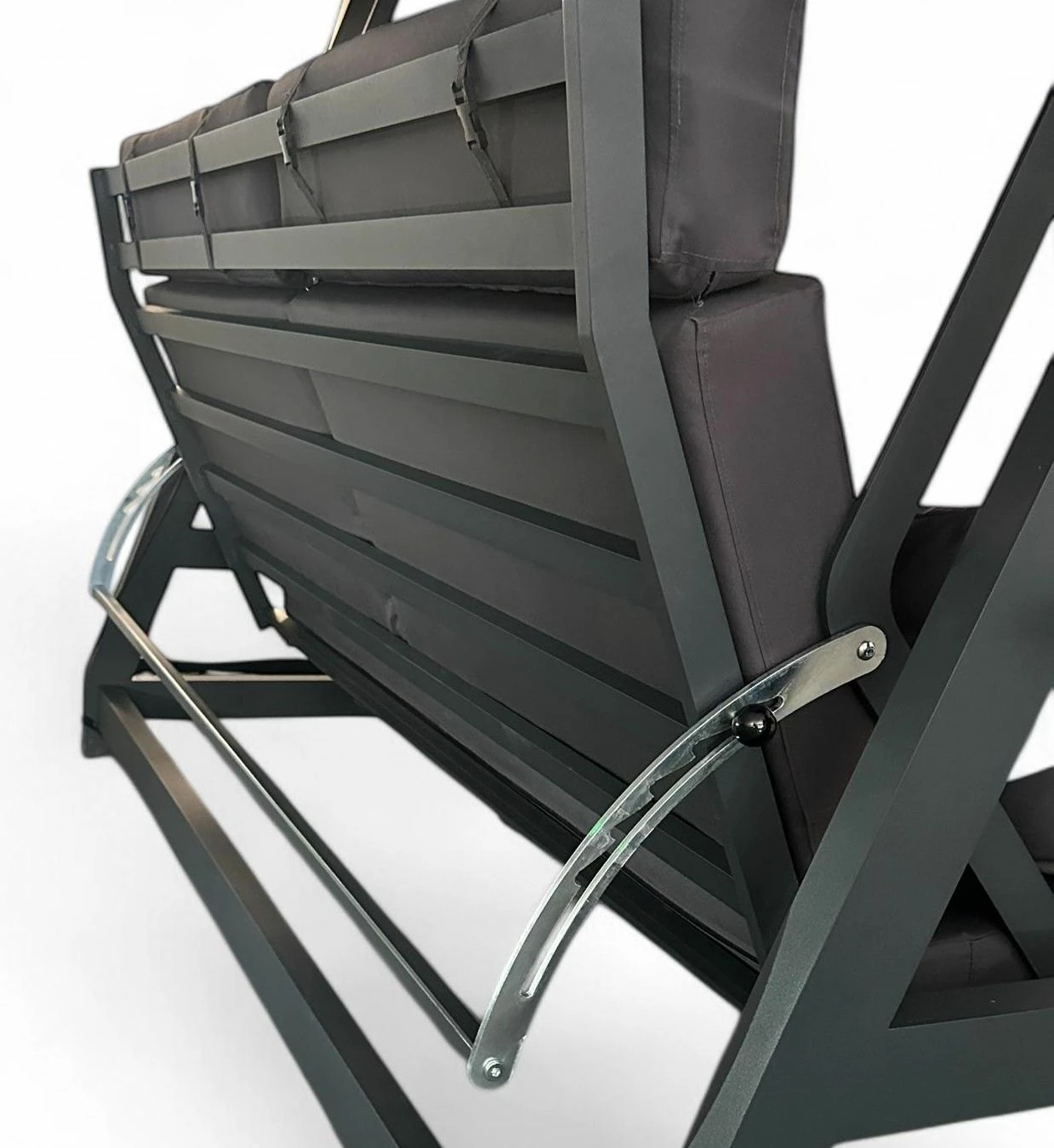 Karrige lëkundëse treshe për kopsht, ngjyrë antracit, Skye Decor Nova 2400