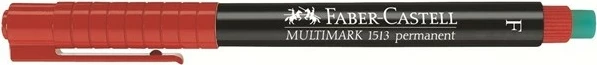 Marker Faber-Castell Multimark, majë fine, i zi dhe i kuq, 1 copë