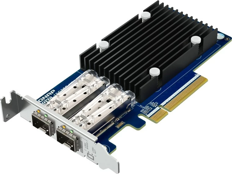 Kartë rrjeti QNAP QXG-10G2SF-X710, 2x SFP+, PCIe, 10GbE
