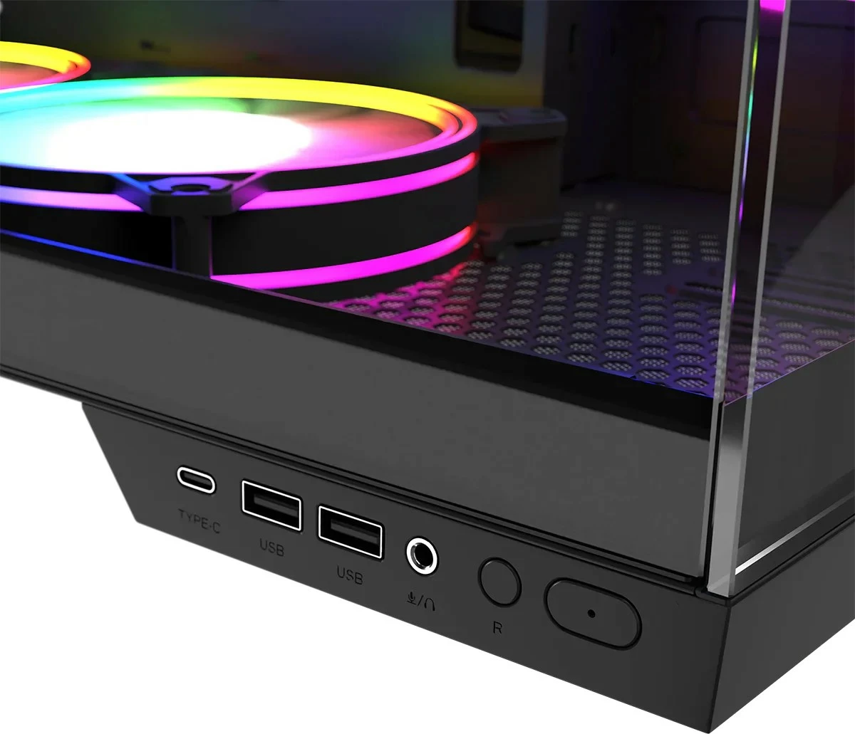 Kasë MODECOM Volcano Panorama NF Midi, ATX, ITX, Micro ATX, Gri