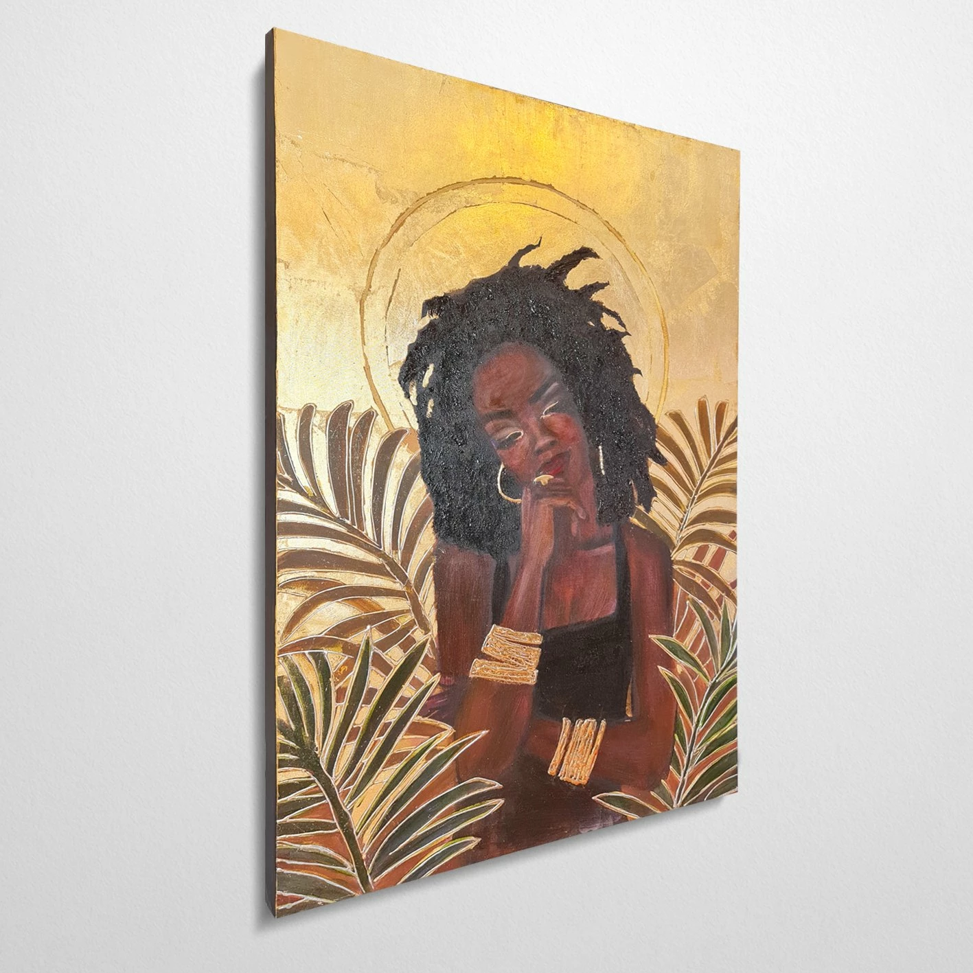 Pikturë dekorative me vaj, shumëngjyrëshe, Wallity, OPG46123 - 100x140cm