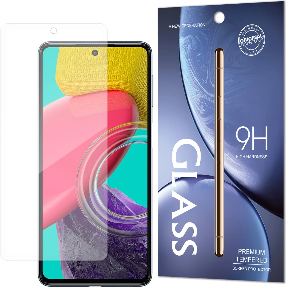 Mbështjellës xhami i temperuar Hurtel për Samsung Galaxy M53 5G, Transparent