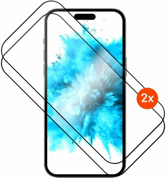 Xham mbrojtës ekrani Fixed për Apple iPhone 17 Pro Max, 2 copë, e zezë