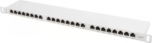 Patch panel Lanberg PPS6-0024-S, Gri