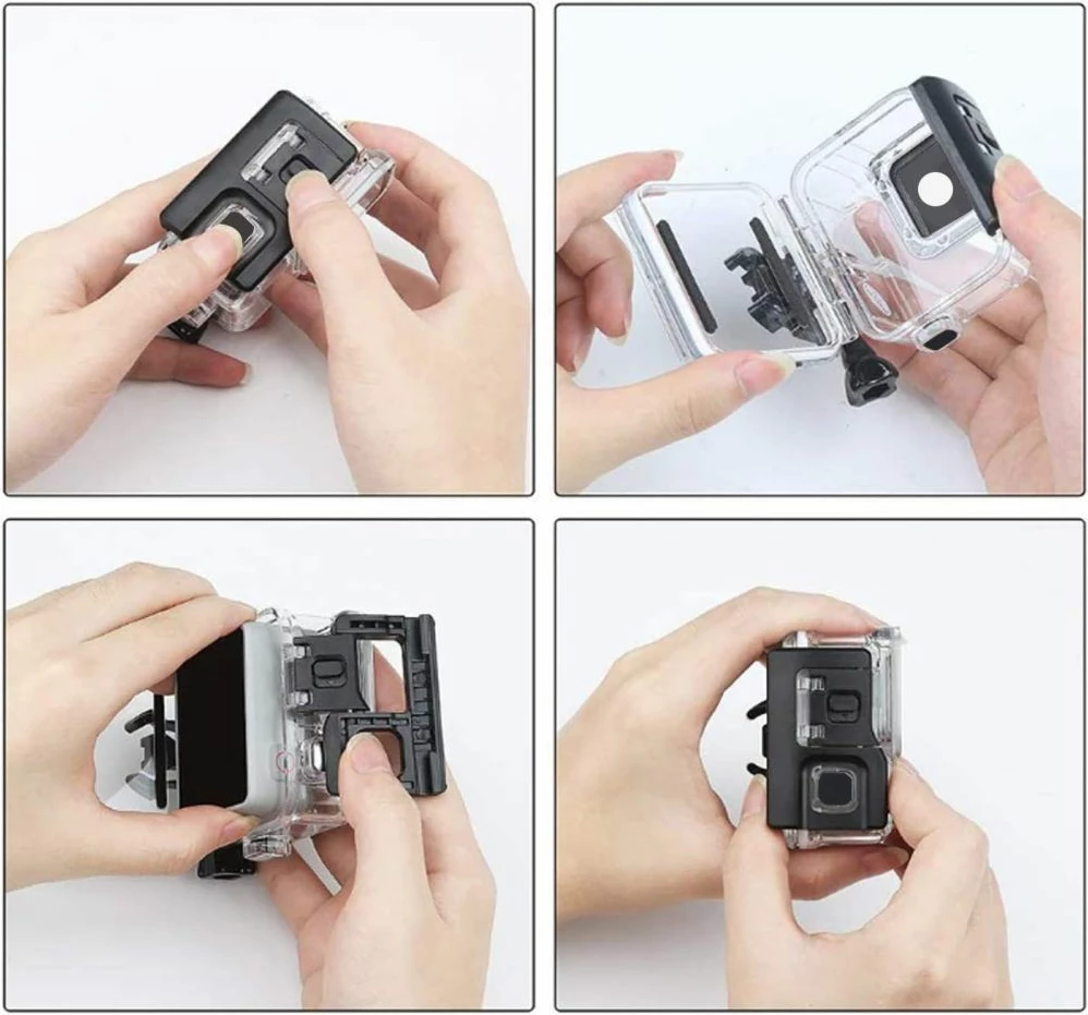 Mbështjellës i papërshkueshëm nga uji Tech-Protect GA200 për GoPro Hero 5/6/7, Transparent