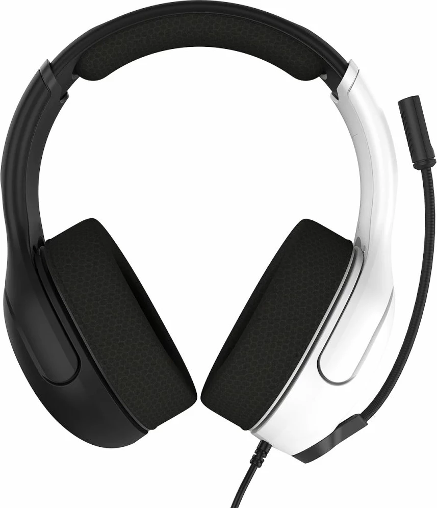 Kufje Turtle Beach Airlite Fit për Nintendo Switch, me kabllo 3.5 mm, over-ear, mikrofon flip-to-mute, Bardhë-Zi