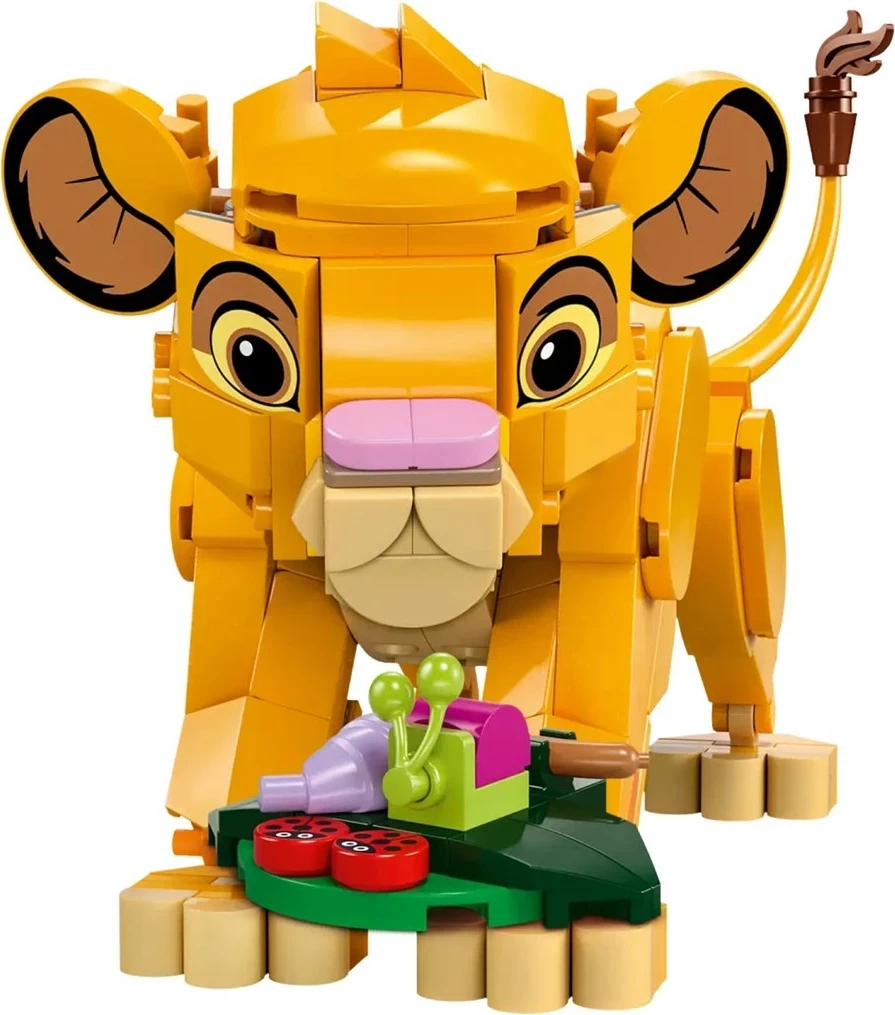 Lodra LEGO Disney Simba 43243, për fëmijë 6+ vjeç, Ngjyrë Verdhë