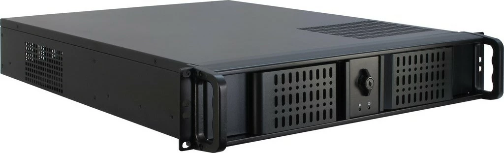 Kasë Inter-Tech 2U-2098-SL, rackmount 2U, industriale, e zezë