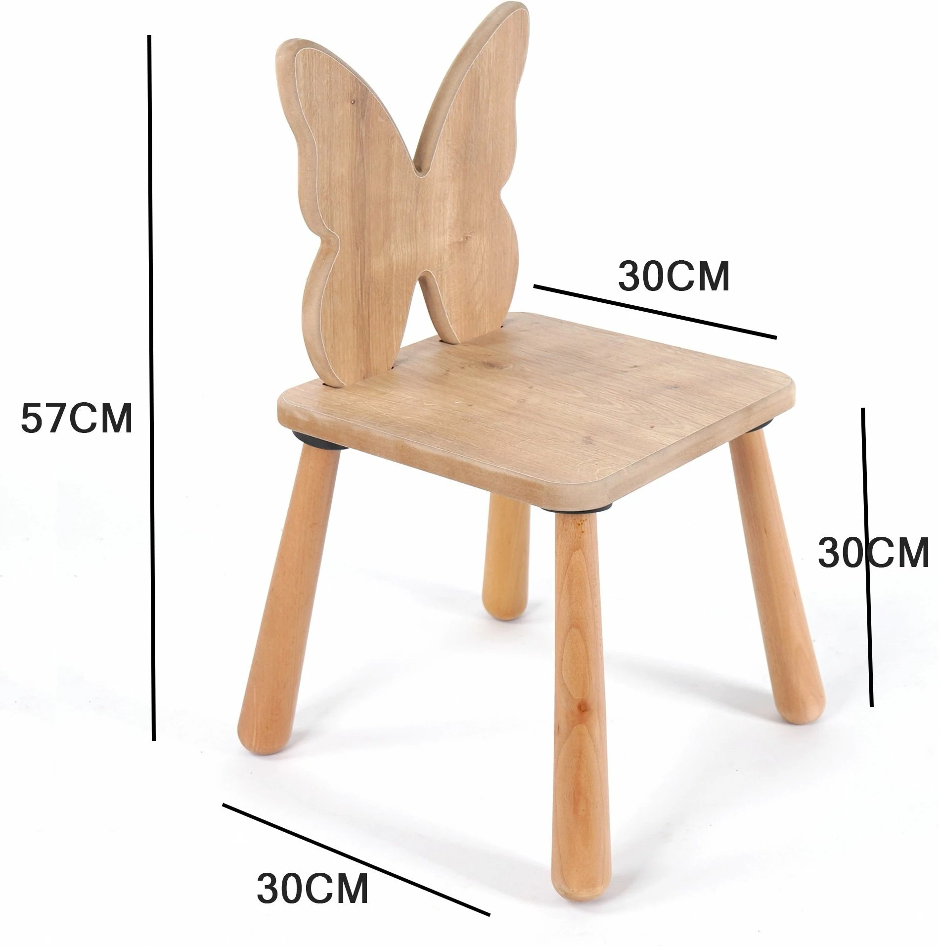 Karrige për fëmijë Skye Decor, ngjyrë lisi, BLTYZ-AKTV044, set prej 6 copësh