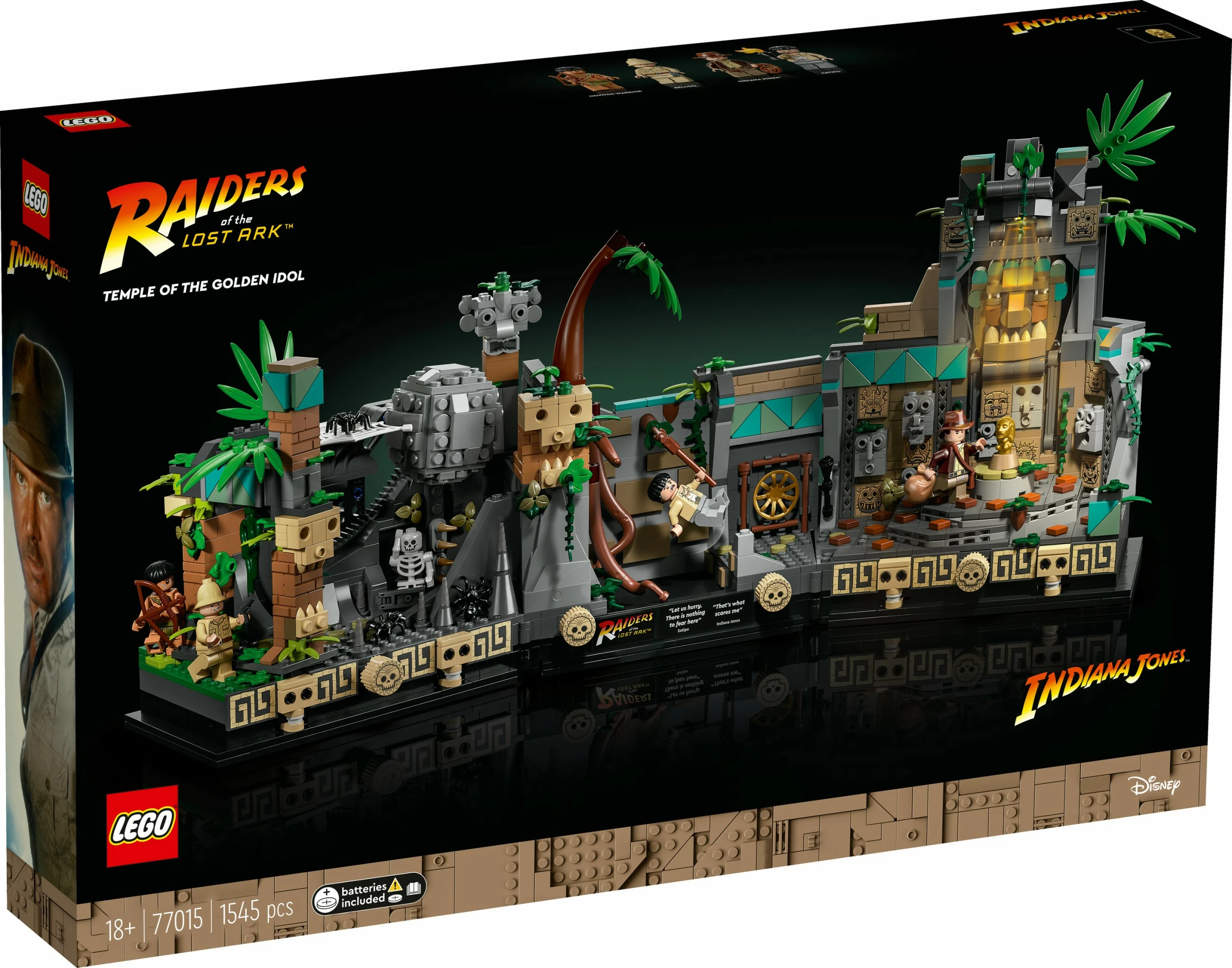 Set ndërtimi LEGO Indiana Jones 77015 Temple of the Golden Idol, 1545 pjesë, multikolor