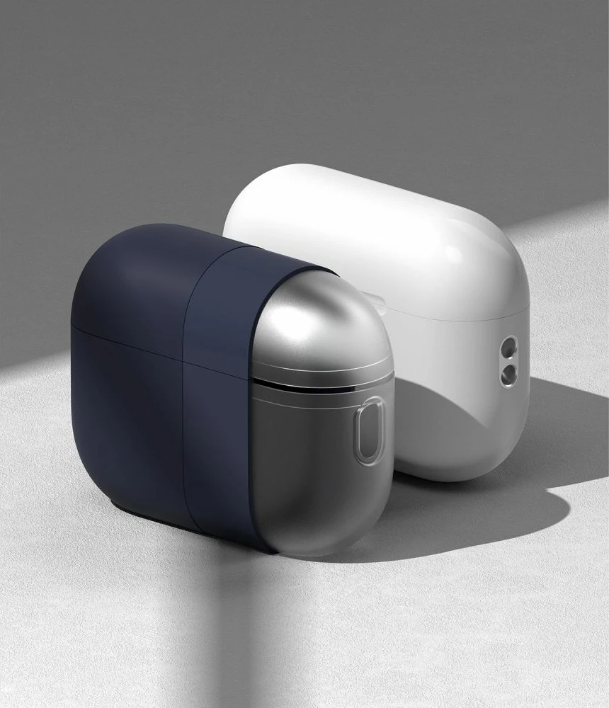 Mbështjellës Ringke për AirPods Pro/Pro 2, Silikon, Blu e errët, me karabinë