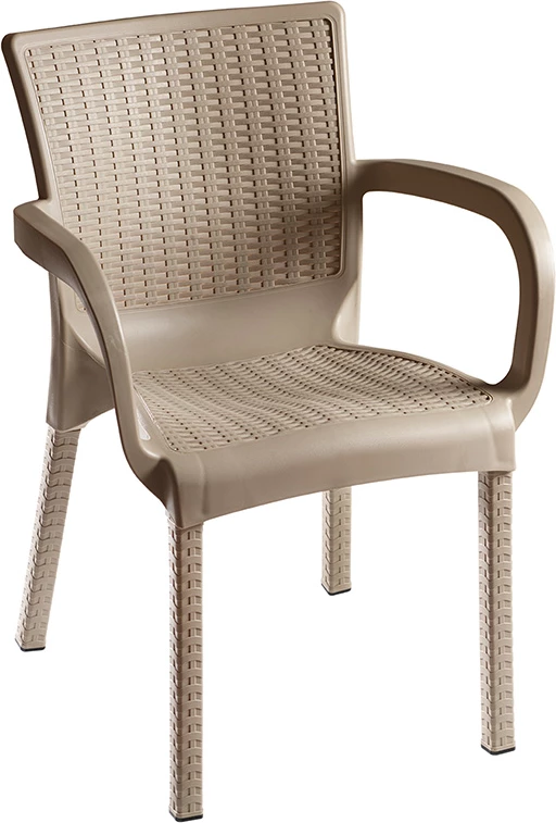 Tavolinë me karrige Explore-Festive set 7 copë PP ngjyrë kapuçino 150x90x73.5cm