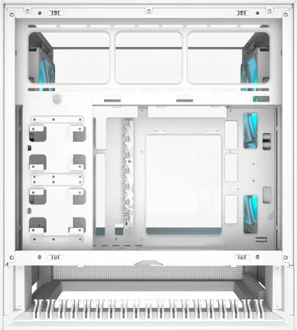 Kasë Cougar OmnyX midi tower, ARGB, e bardhë