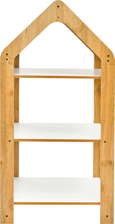 Raft Montessori Zoilen I, bardhë-natyral-blu, mdf, 50x30x100cm