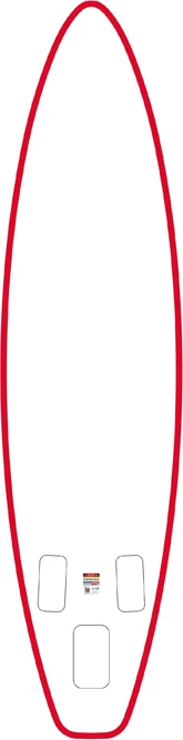 Dërrasë SUP e fryrë FunWater SUPFW69C 335 x 84 x 15 cm, komplet me lopatë 3-pjesëshe, pompë, çantë e fins, kuqe-bardhë