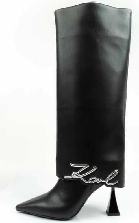 Çizme femra Karl Lagerfeld, të zeza