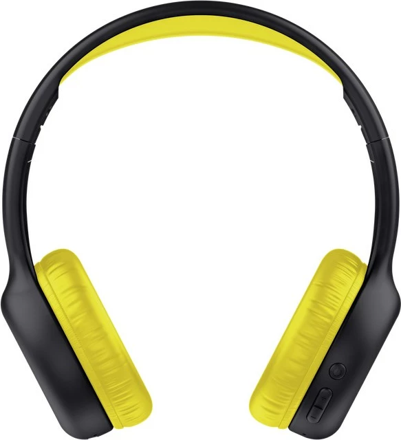 Kufje Trust Nouna, me Bluetooth & USB Type-C, për thirrje/muzikë, e zezë/verdhe