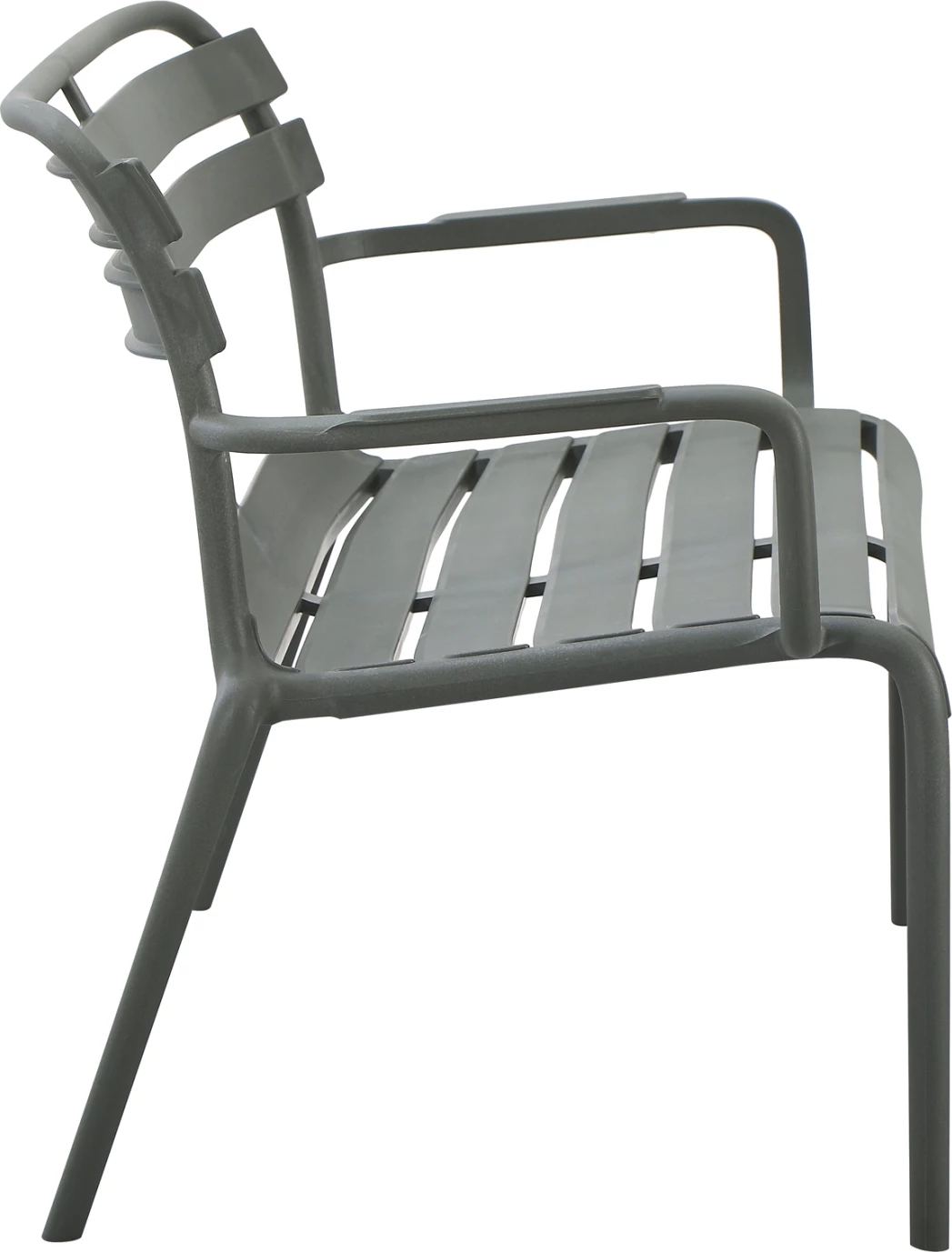 Stol dy vendësh KORVER, polipropilen, ngjyrë ulliri e errët, FH6332.05, 113x65x76cm