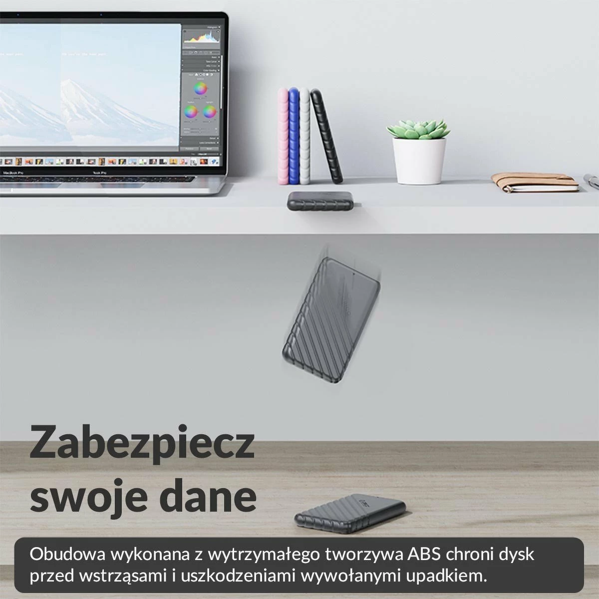 Kasë ekstern për HDD/SSD 2.5" Orico 25PW1C-C3-BK-EP, USB-C 3.2 Gen 1, SATA III, 6Gbps, e zezë