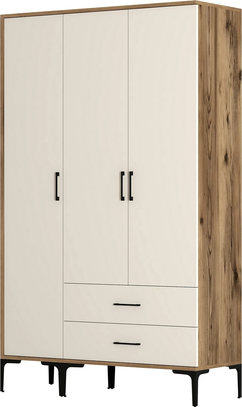 Dollap Hanah Home, Kumsal ST, ngjyrë arre dhe krem