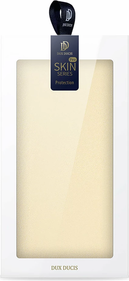 Mbështjellës Dux Ducis Skin Pro për Poco M4 Pro 5G, me kapak, xhep kartelash dhe mbajtëse, Gold