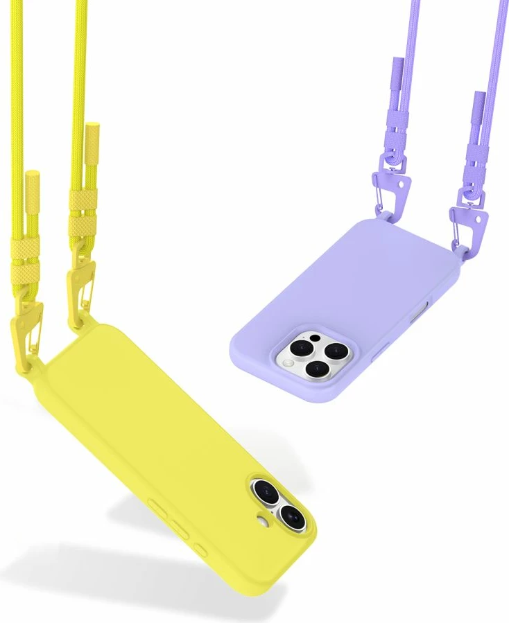 Mbështjellës Tech-Protect Magnecklace për iPhone 13 Mini, MagSafe, vjollcë me litar