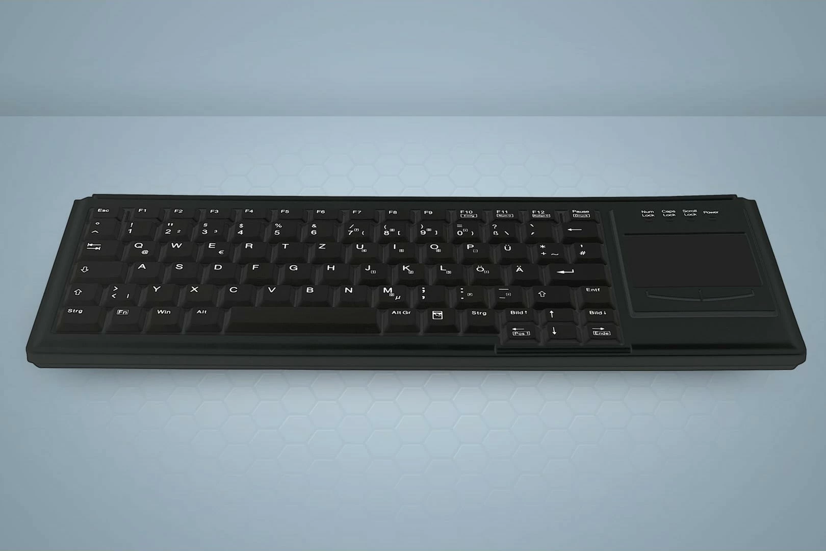 Tastierë Cherry AK-4400-G me touchpad, PS/2, QWERTZ, e zezë