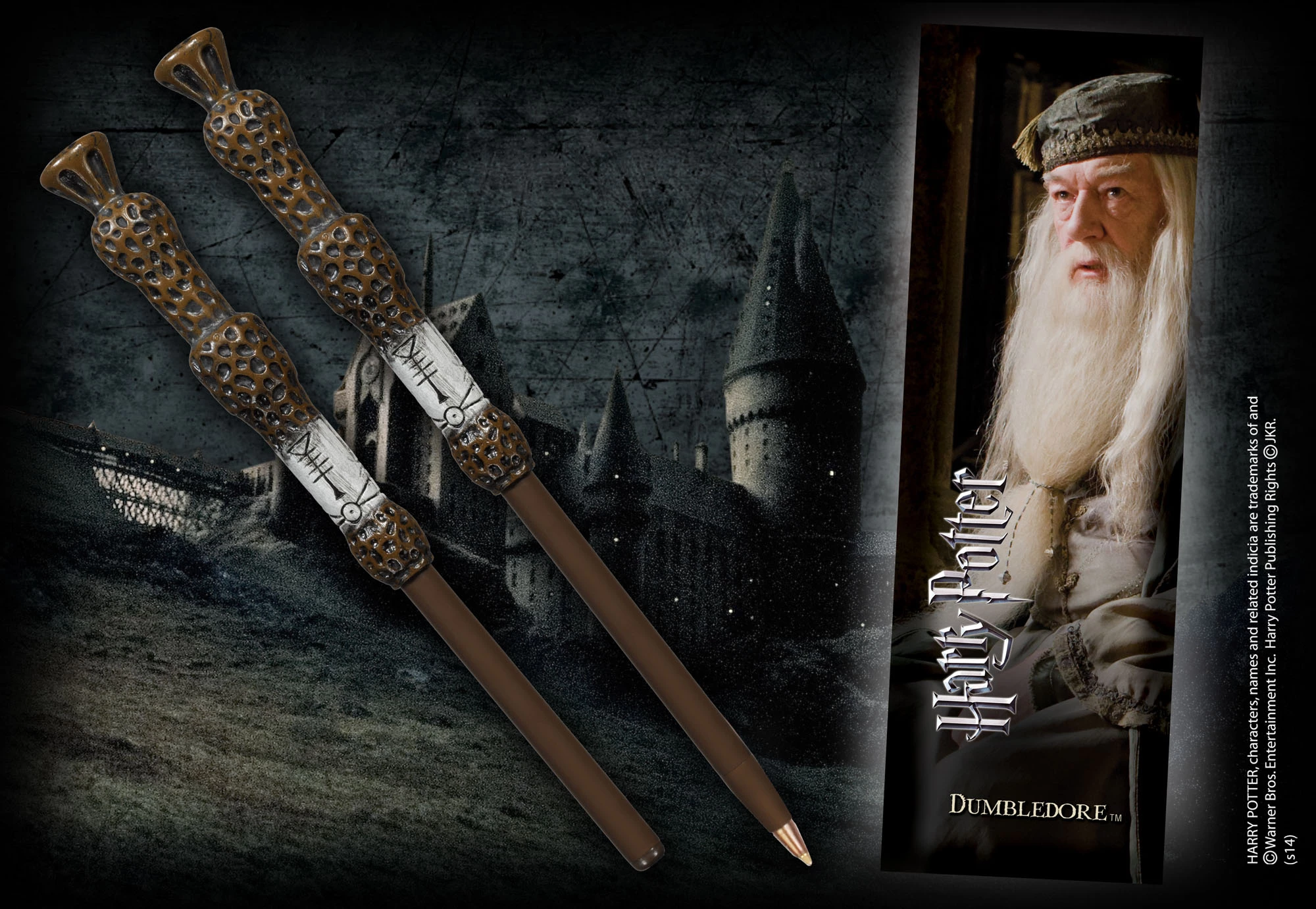 Stilolaps NOBLE COLLECTION Harry Potter Dumbledore Wand Pen, bojë blu, 18.5 cm, me shenjues faqeje