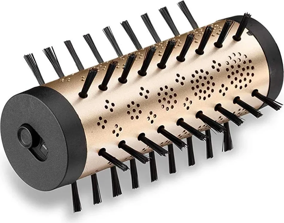 Furçë flokësh me ajër të nxehtë rrotulluese, BaByliss AS952E, 650W, 2 temperatura, jonizim, 2 koka, kabllo 2.5 m, rozë e artë