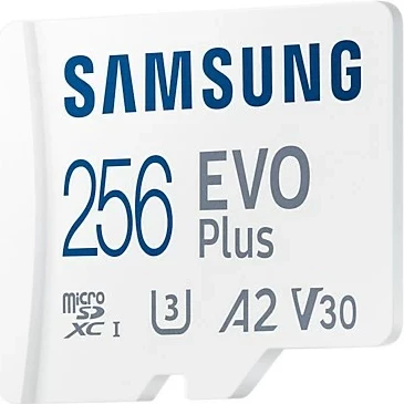 Kartelë memorie Samsung EVO Plus 256 GB MicroSDXC, Bardhë