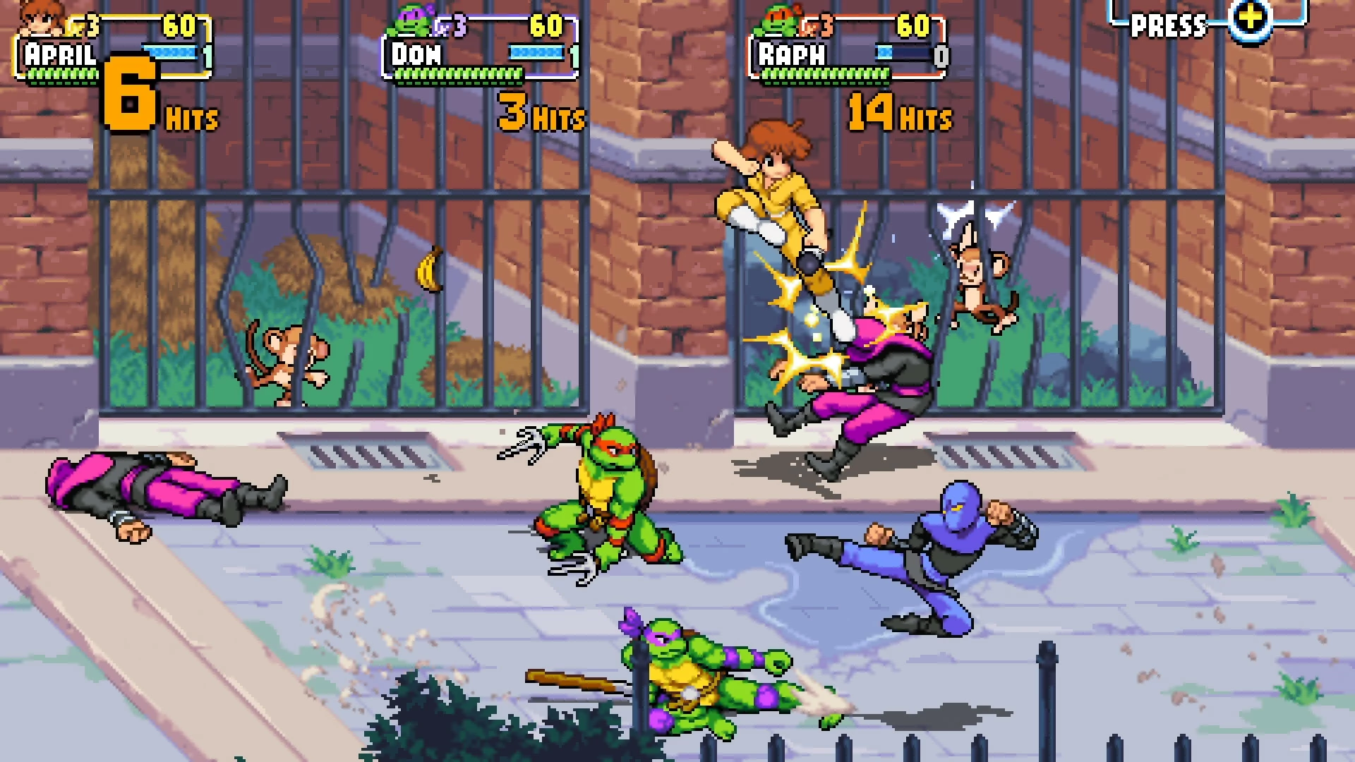 Lojë PC Merge Games Teenage Mutant Ninja Turtles: Shredder's Revenge, DVD-ROM, PEGI 12, set me udhëzues xhepi dhe varëse çelësash