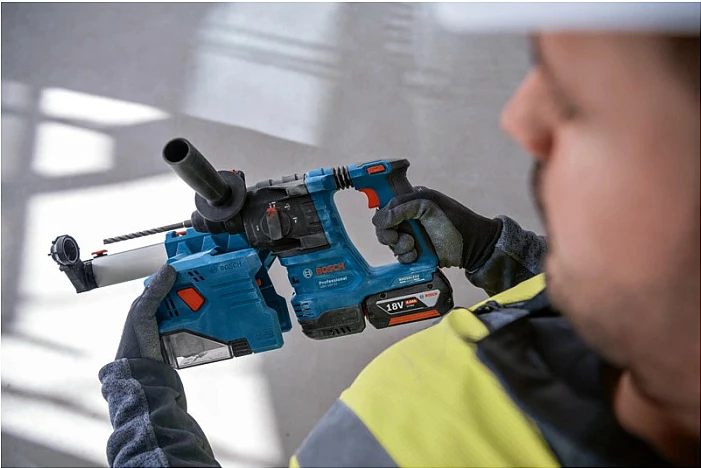 Çekiç perforator Bosch GBH 18V-22 Professional, SDS Plus, 18V, 2.2cm, 1050 RPM, 1.9J, blu